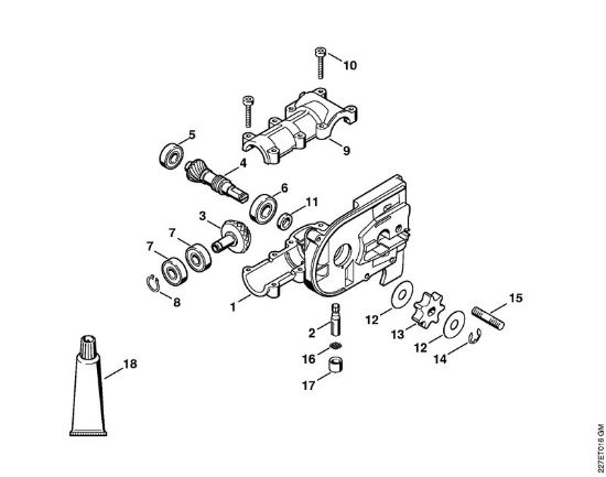 Gear head (38.2002) Power tool attachments HT Stihl