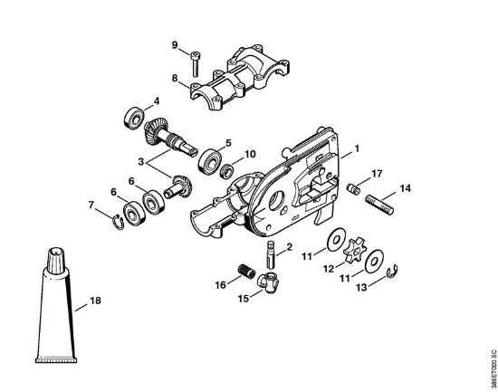 Gear head (42.2005) Power tool attachments HT Stihl