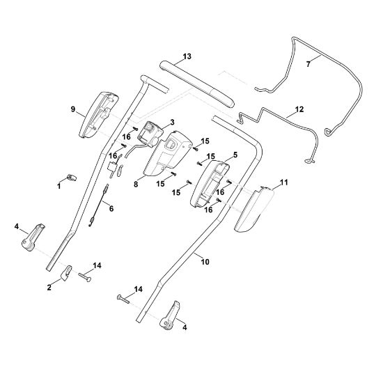 Picture of A - Handle upper part RMA 2.0 RP