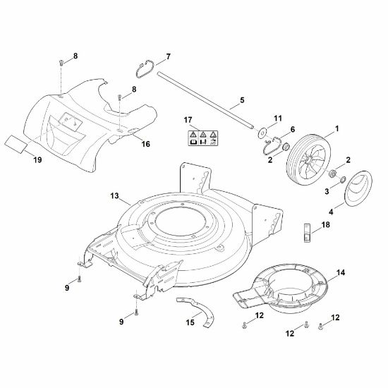 Picture of C - Housing, rear axle RMA 2.1 RT