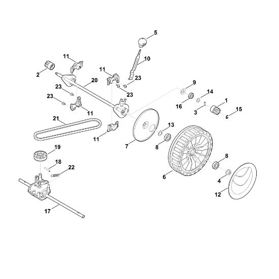 Picture of D - Front axle, gear box RMA 2.1 RT