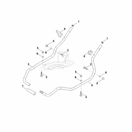Picture of B - Handle lower part RMA 2.2 RPV
