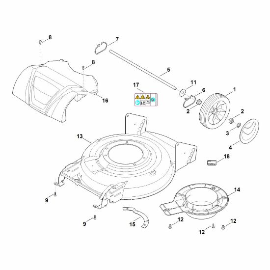 Picture of C - Housing, rear axle RMA 2.2 RPV