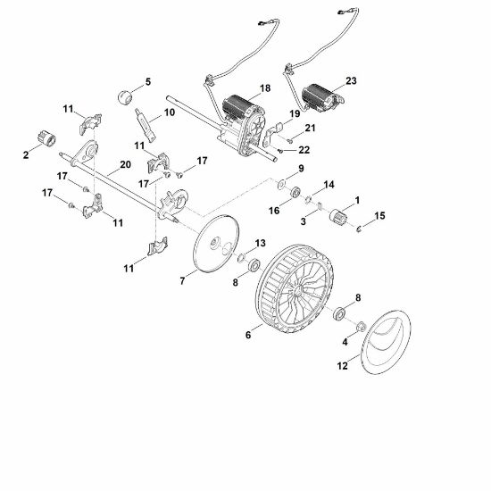 Picture of D - Front axle, gear box RMA 2.2 RPV