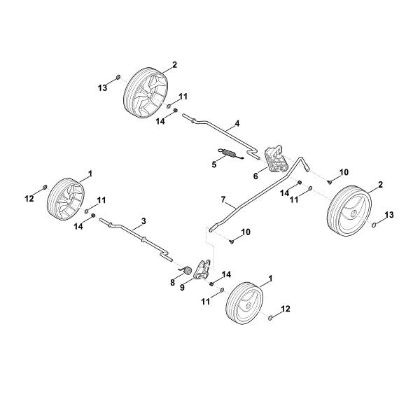 Picture of C - Chassis, height adjustment RMA 235.0