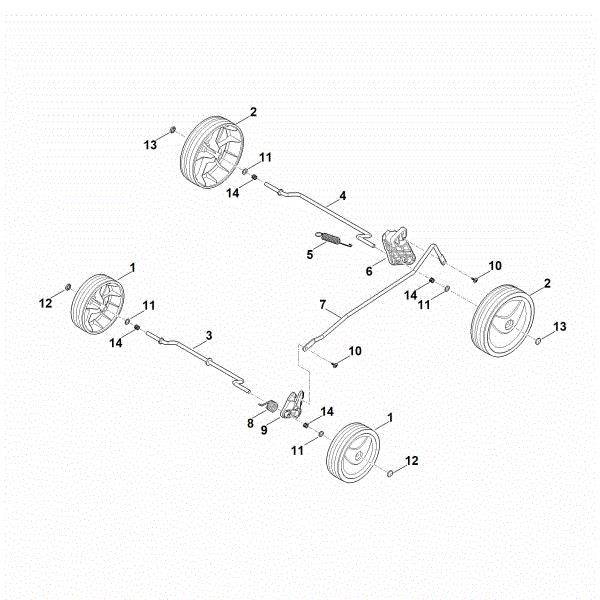 Picture of C - Chassis, height adjustment RMA 235.1