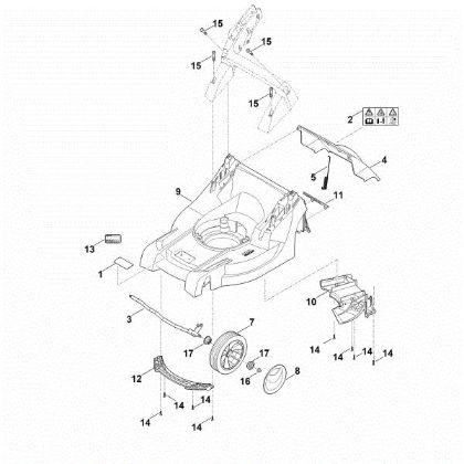 Picture of B - Housing, Front axle RMA 443.0 PC
