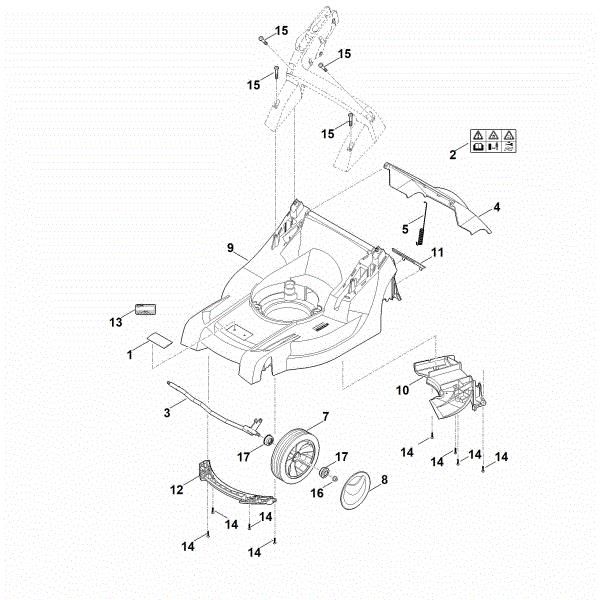 Picture of B - Housing, Front axle RMA 443.1 PC
