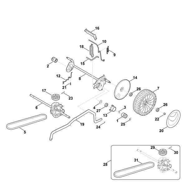 Picture of C - Chassis, height adjustment RMA 443.1 PC