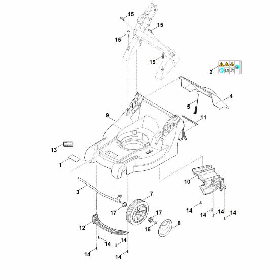 Picture of B - Housing, Front axle RMA 443.1 TC