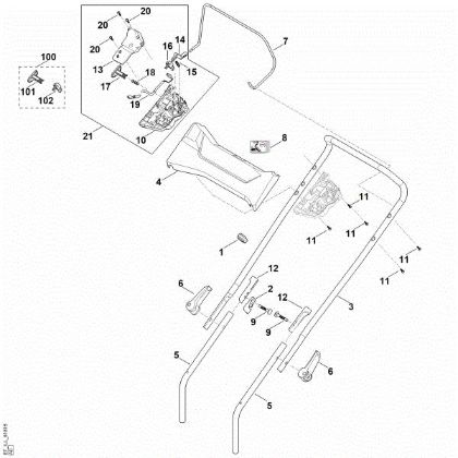 Picture of A - Handle RMA 443.2
