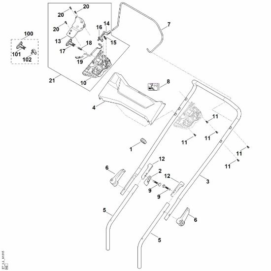Picture of A - Handle RMA 443.2