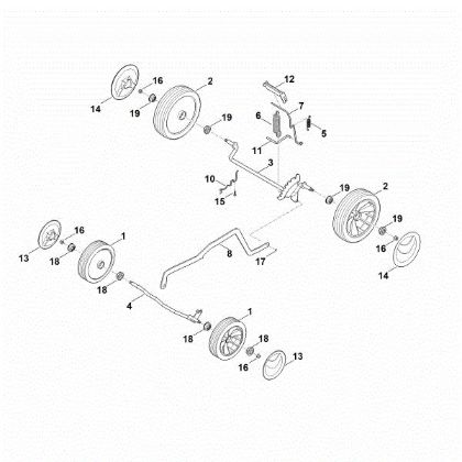 Picture of C - Chassis, height adjustment RMA 443.2