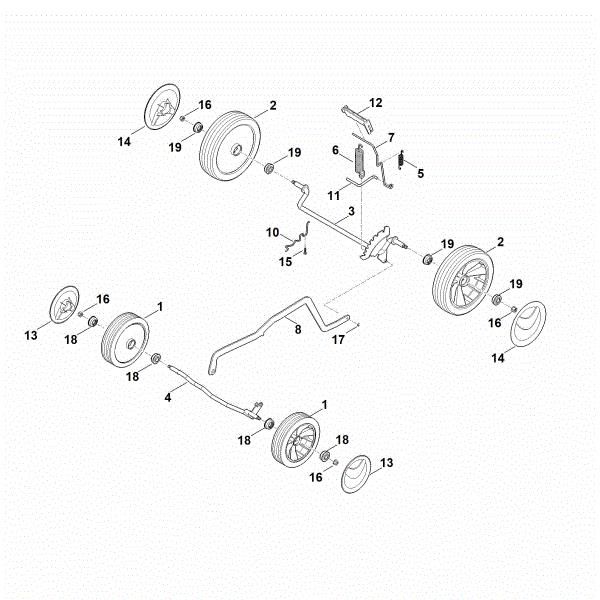 Picture of C - Chassis, height adjustment RMA 443.2