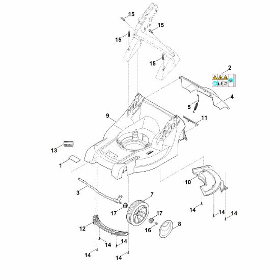 Picture of B - Housing, Front axle RMA 443.2 PV