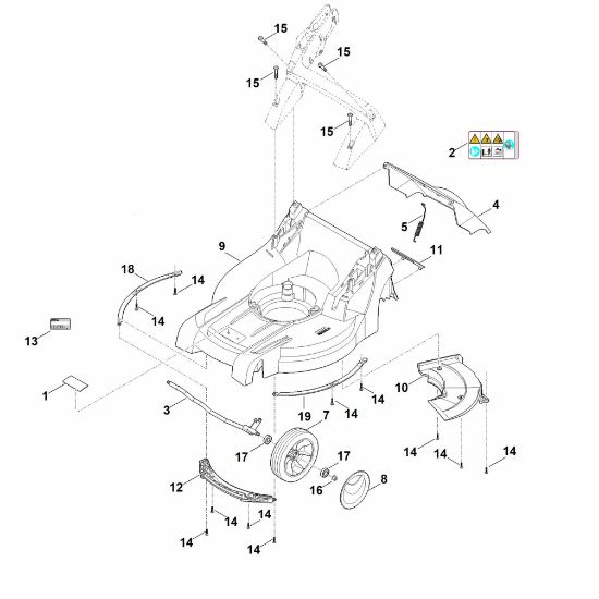 Picture of B - Housing, Front axle RMA 448.2 VC