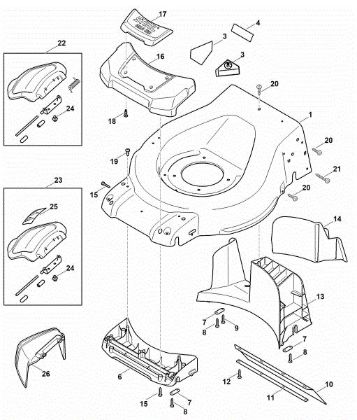 Picture of A - Mower housing RMA 510