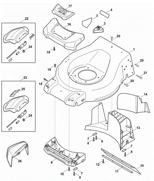 Picture of A - Mower housing RMA 510