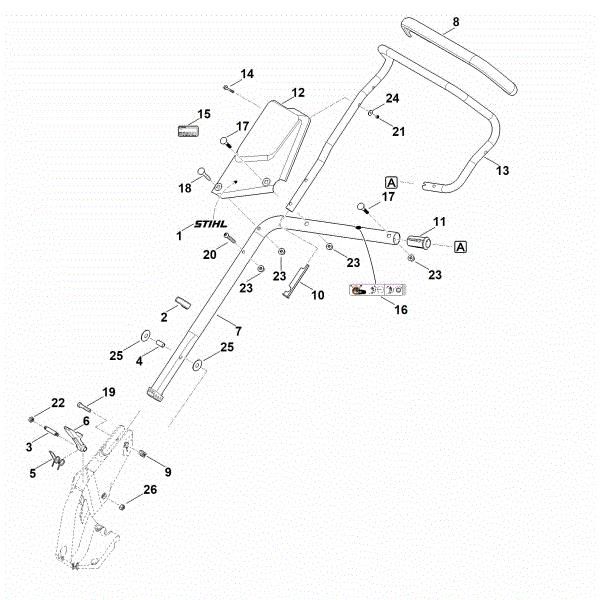 Picture of B - Handle lower part RMA 765.0 V