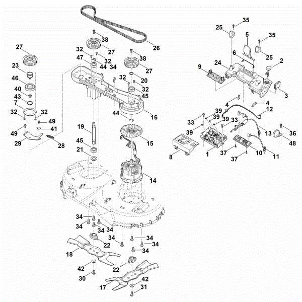 Picture of F - Electronics, blade, motor RMA 765.0 V