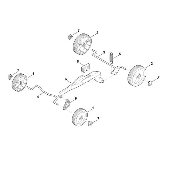 Picture of C - Chassis, height adjustment RME 339.0 C