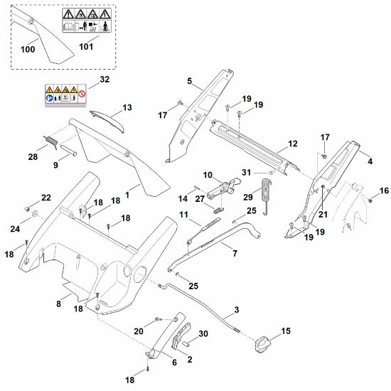 Picture of B - Frame, Height adjustment RME 545.0