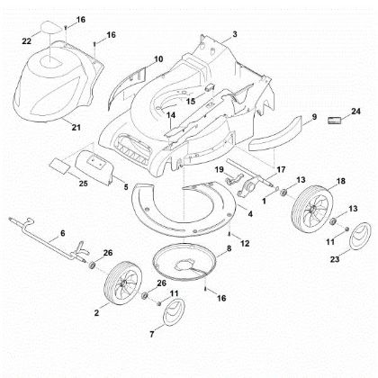 Picture of C - Housing, chassis RME 545.0