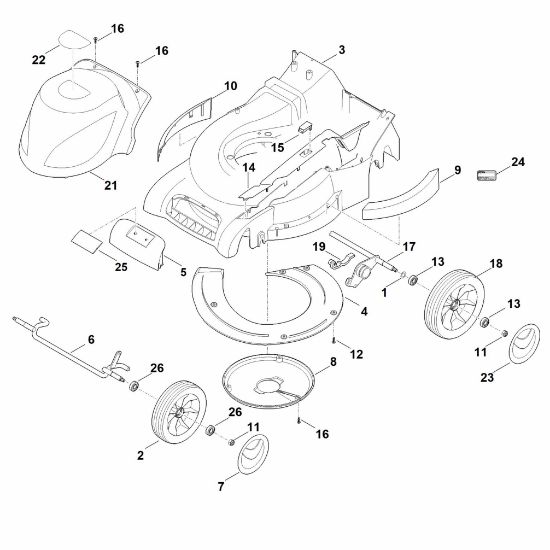 Picture of C - Housing, chassis RME 545.0
