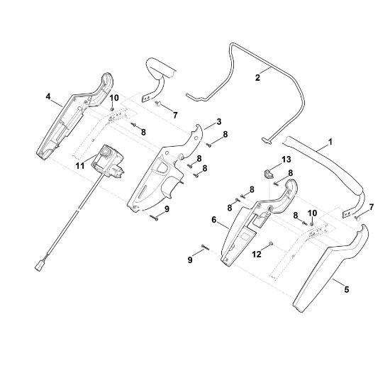 Picture of A - Handle upper part RME 545.0 C