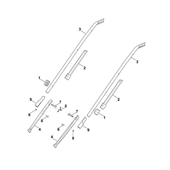 Picture of B - Handle lower part RME 545.0 C