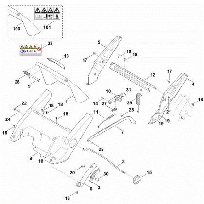 Picture of C - Frame, Height adjustment RME 545.0 C