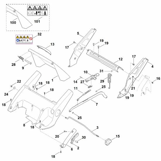 Picture of C - Frame, Height adjustment RME 545.0 C