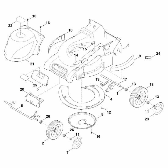 Picture of D - Housing, chassis RME 545.0 C