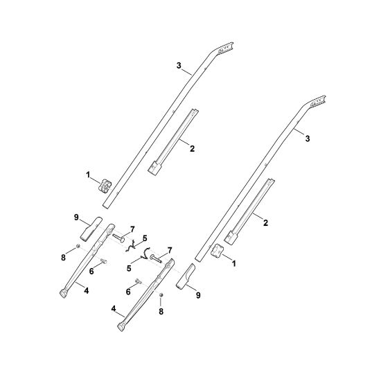 Picture of B - Handle lower part RME 545.0 V
