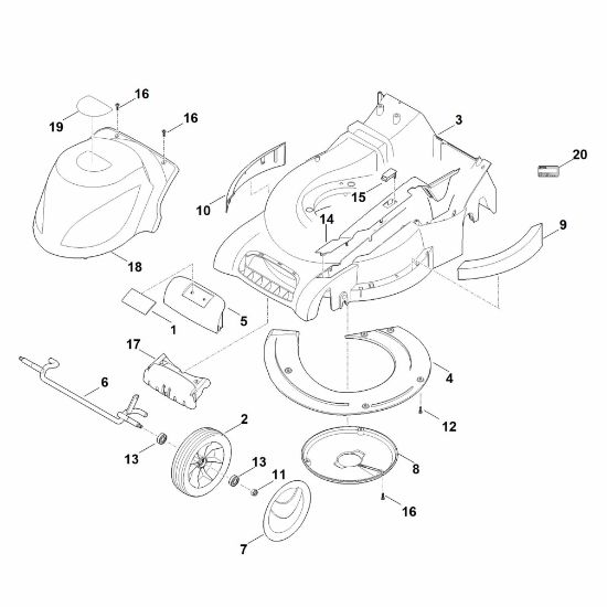 Picture of D - Housing, Front axle RME 545.0 V