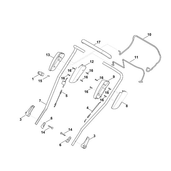 Picture of A - Handle upper part RM 2.0 RT