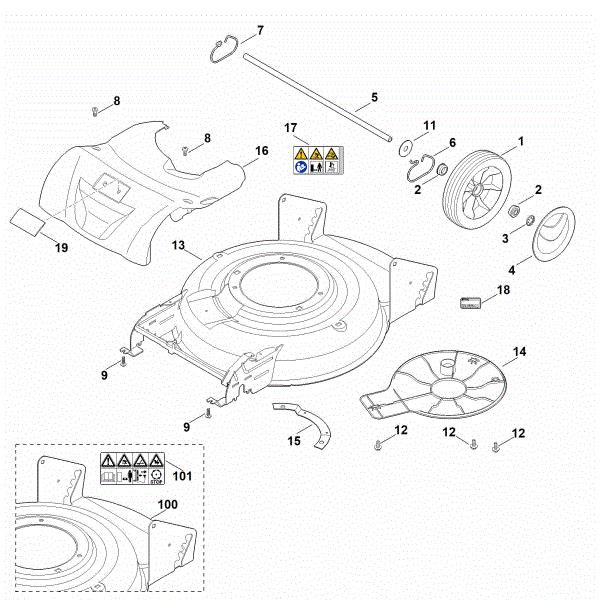 Picture of C - Housing, rear axle RM 2.0 RT