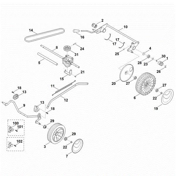 Picture of C - Chassis, Gear box RM 248.0 T