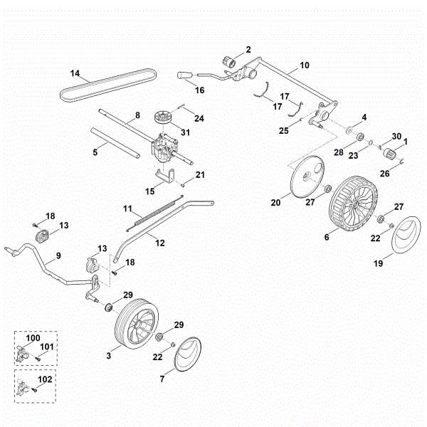 Picture of C - Chassis, Gear box RM 248.1 T