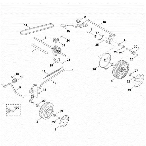 Picture of C - Chassis, Gear box RM 248.2 T