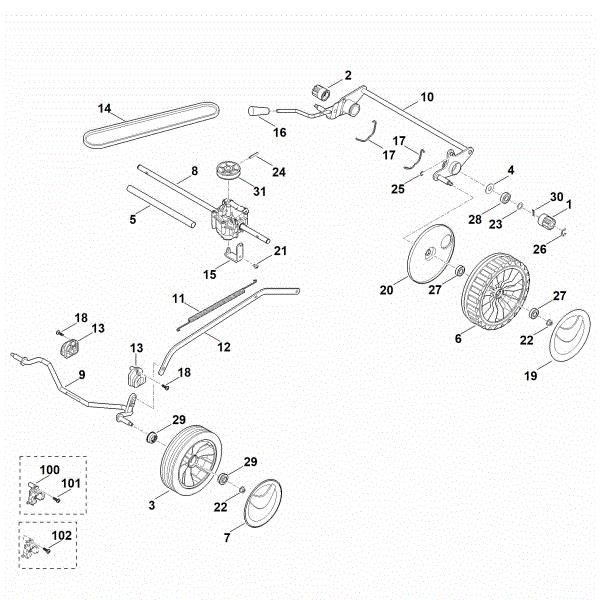 Picture of C - Chassis, Gear box RM 253.0 T