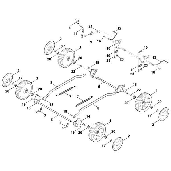 Picture of C - Chassis, height adjustment RM 4.0 R
