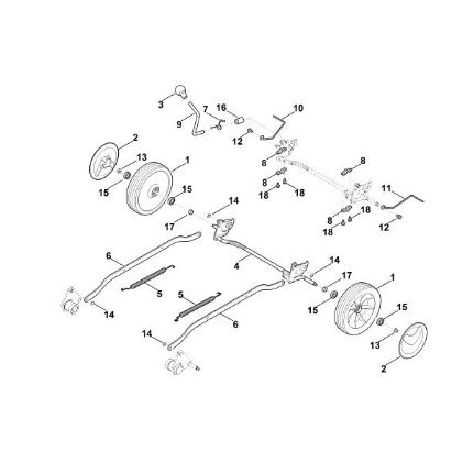 Picture of D - Rear axle, height adjustment RM 4.0 RV