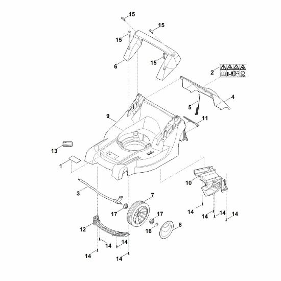 Picture of B - Housing, Front axle RM 443.0 T
