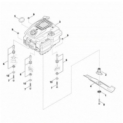 Picture of D - Engine, blade RM 443.1