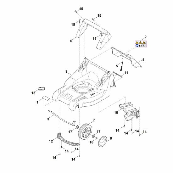 Picture of B - Housing, Front axle RM 443.1 T