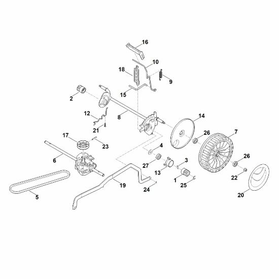 Picture of C - Rear axle, height adjustment RM 443.1 T