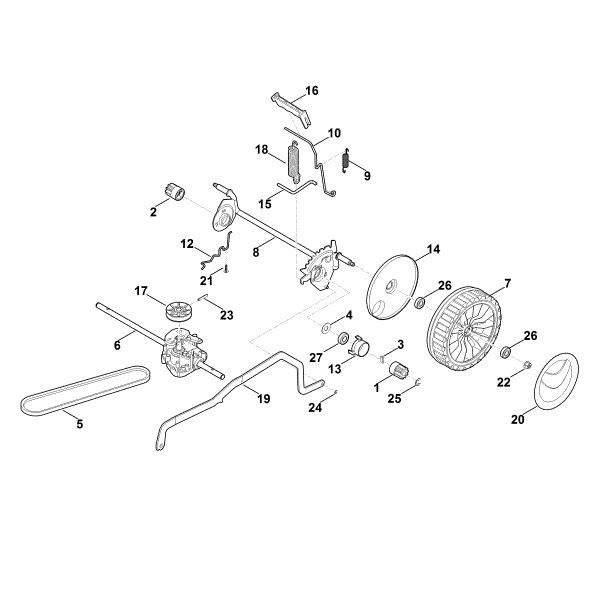 Picture of C - Rear axle, height adjustment RM 448.0 T