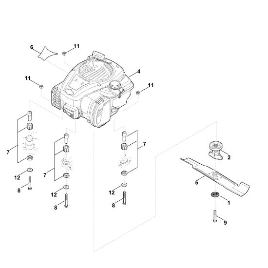 Picture of D - Engine, blade RM 448.0 T