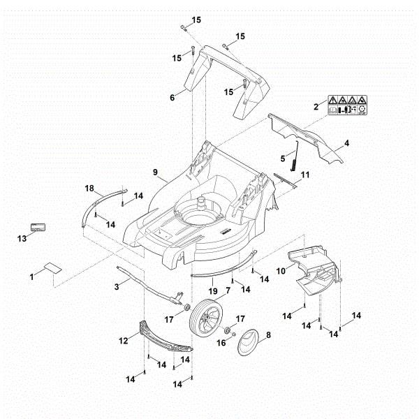 Picture of B - Housing, Front axle RM 448.0 TX